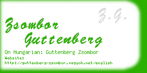 zsombor guttenberg business card
